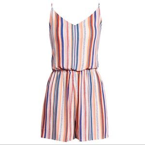 One Clothing Rainbow Striped Romper